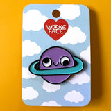 Retrograde Planet Enamel Pin