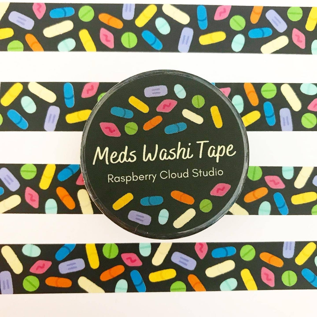 Colorful Pills Meds Washi Tape