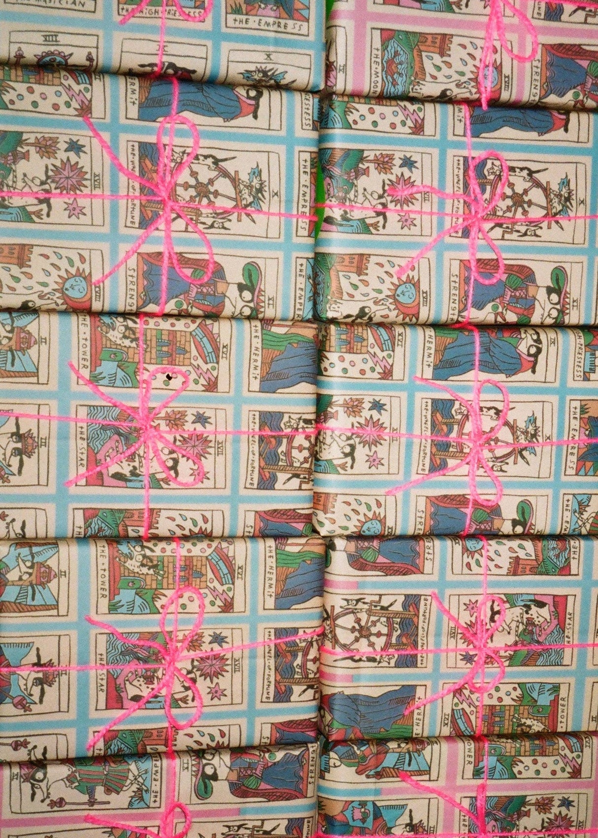 Cowgirl Tarot + Polka Dots Wrapping Paper