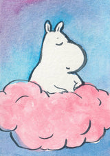 Mini Print - "Moomin on a Cloud" - 3x4"