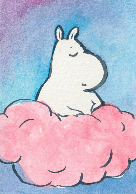 Mini Print - "Moomin on a Cloud" - 3x4"