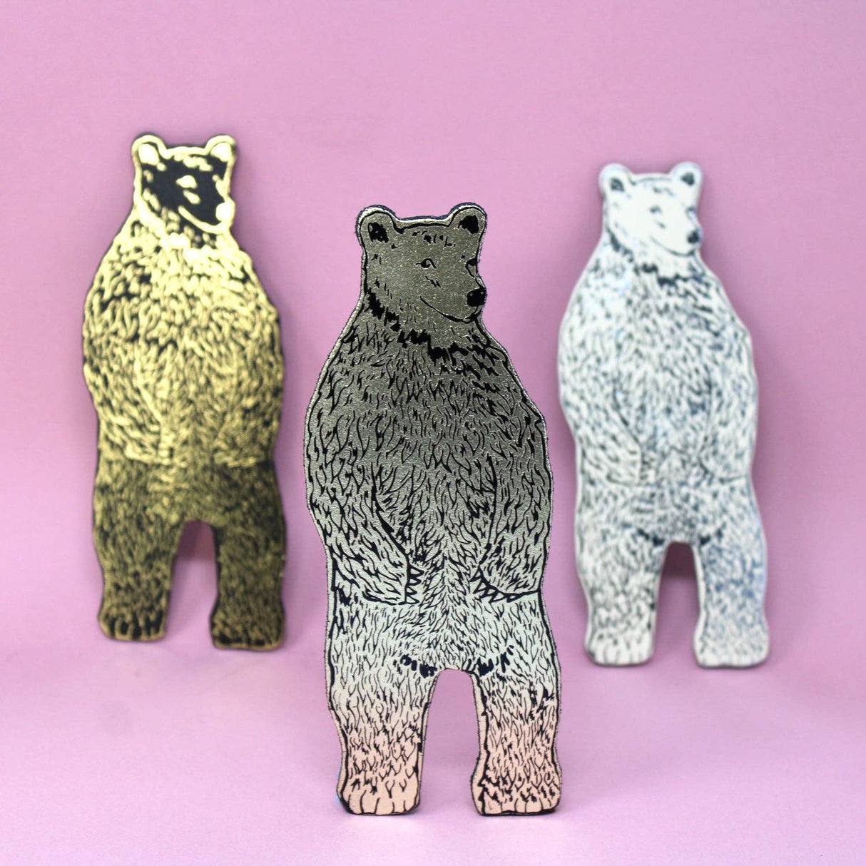 Leather Bear Magnet