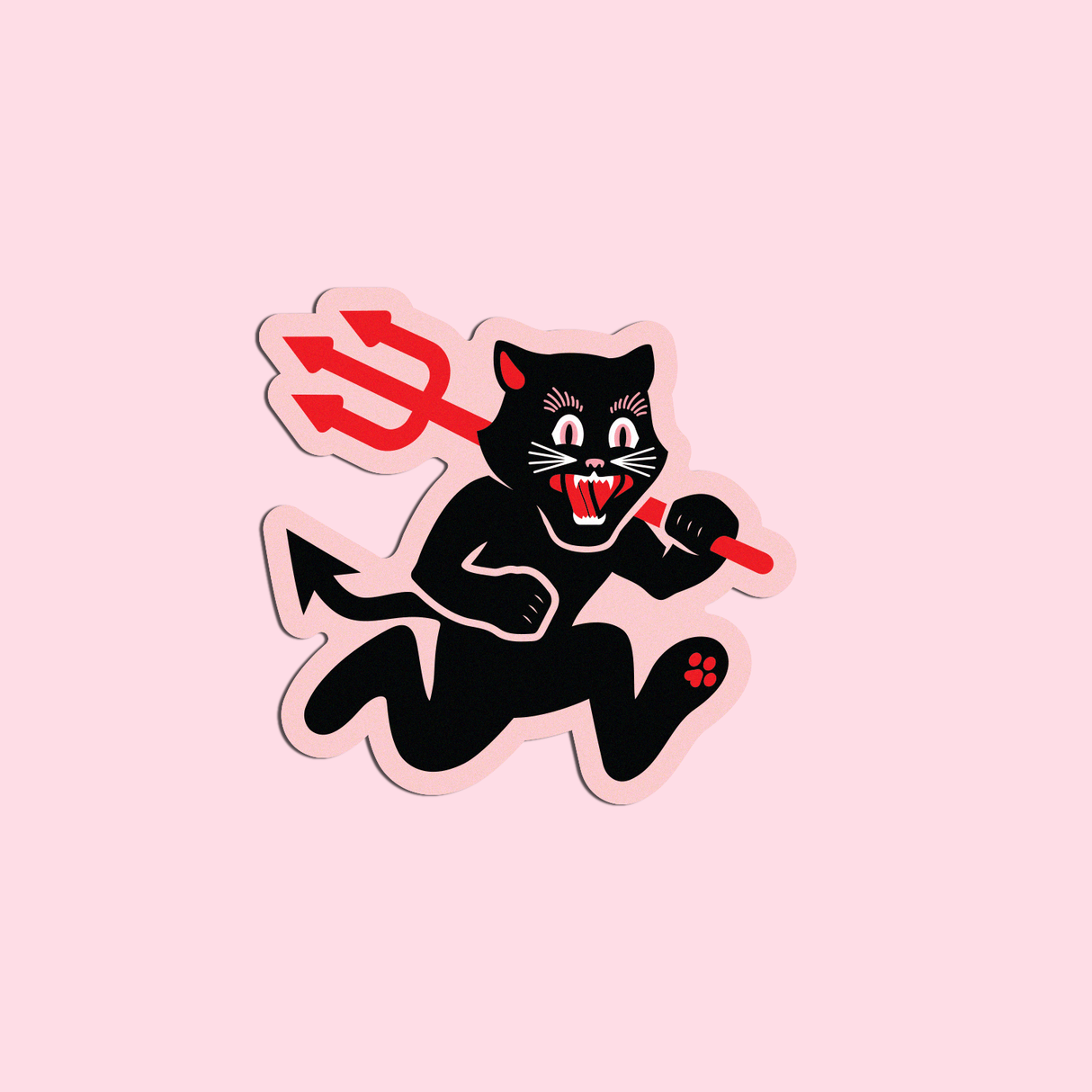 Hellcat Mascot Sticker