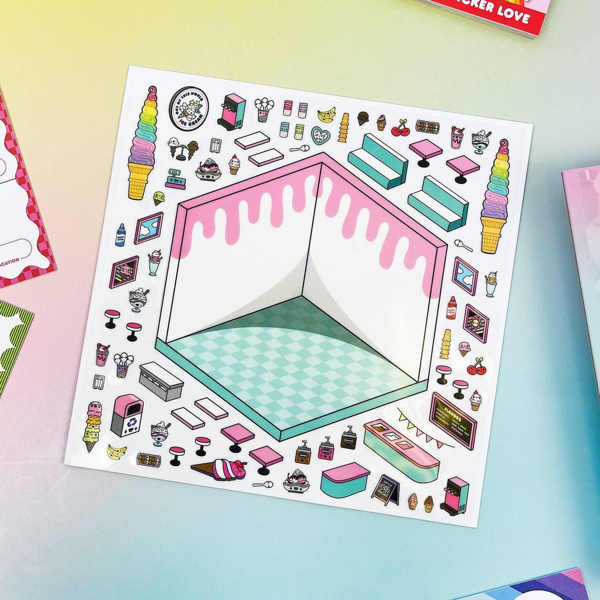 Floats & Fries Tinytown Stickers