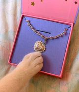 Soft Heart Chain Necklace: Silver / Large