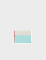 Filium Eggshell Blue Leather Cardholder - Eyes Engraved