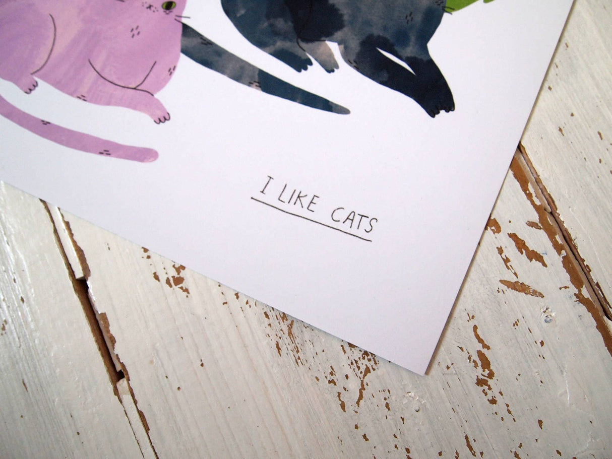 Rainbow Cats Pride A4 Print