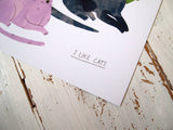 Rainbow Cats Pride A4 Print
