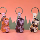 Leather Guinea Pig Keyring