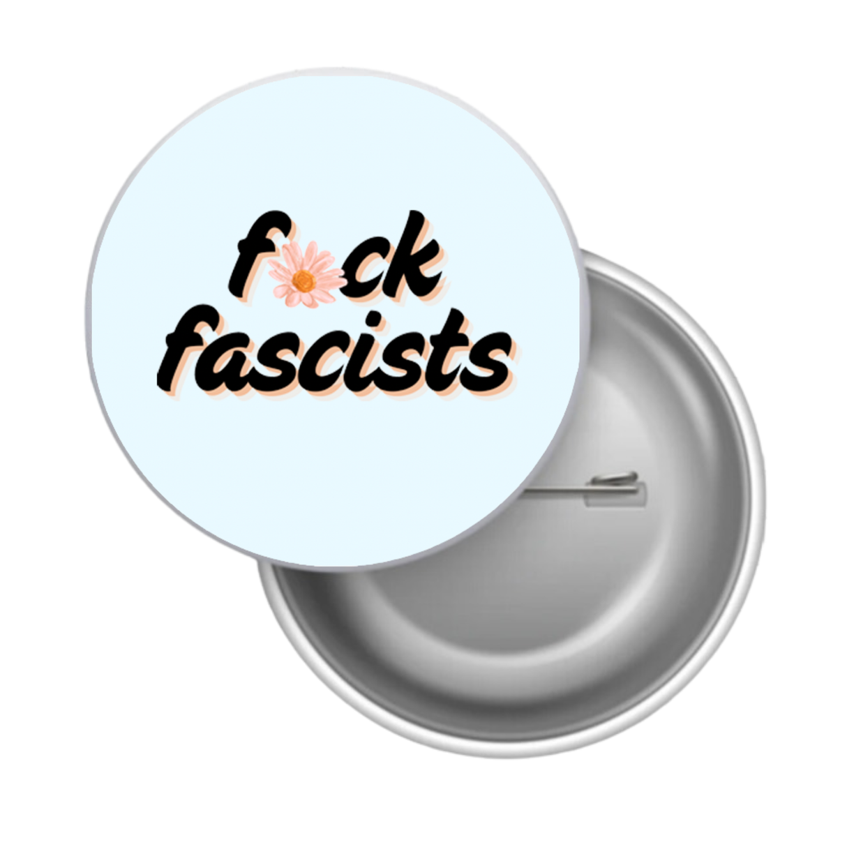 Fuck Fascists pin back buttons