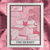 Cat Tarot The Hermit Art Print