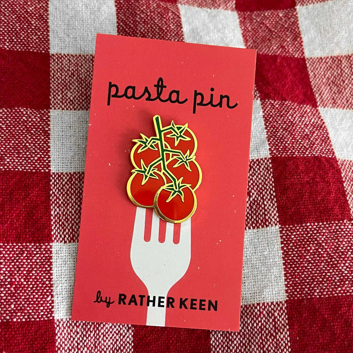 Tomatoes enamel pin - foodie gift - food pin