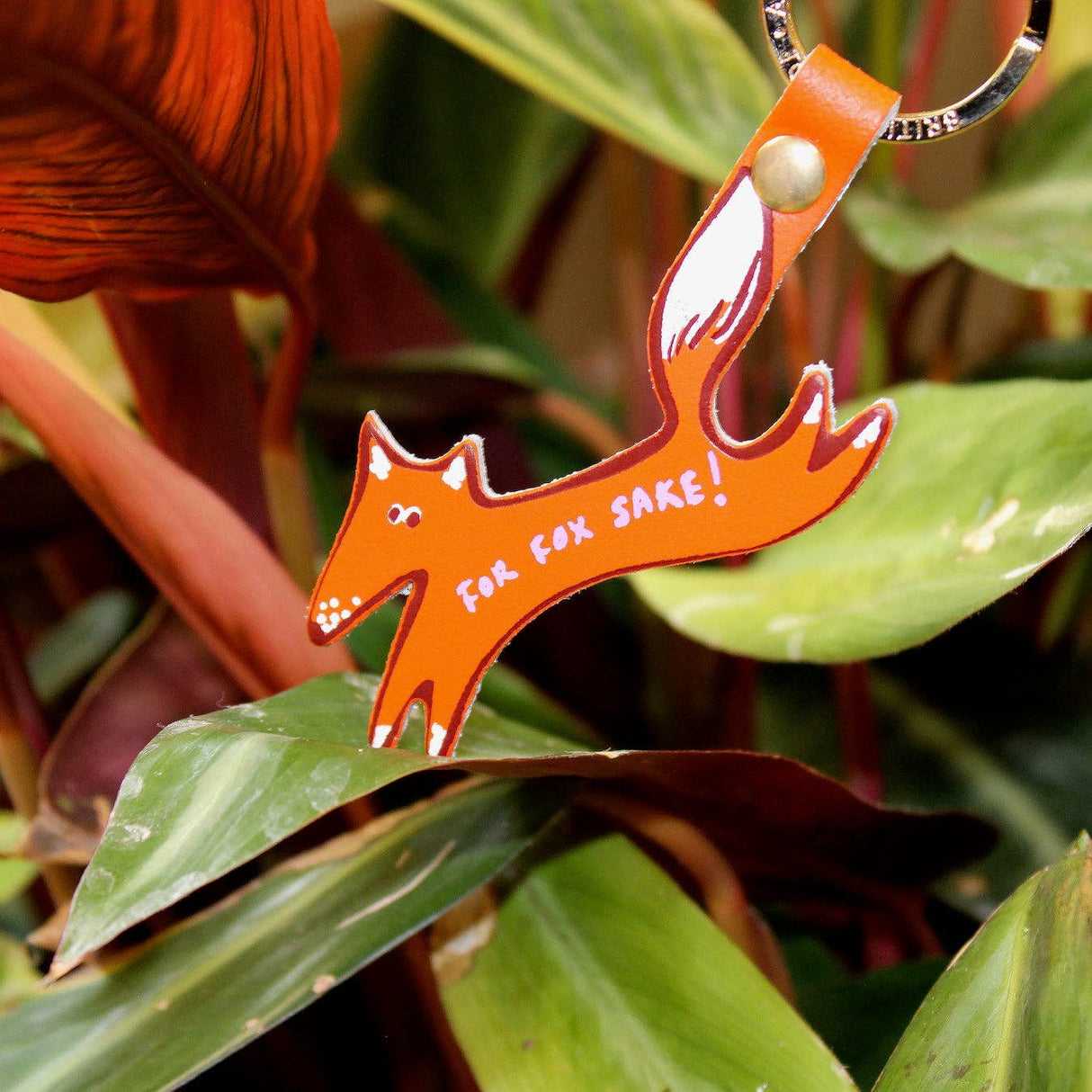 Leather For Fox Sake Key Fob