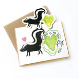 Skunk Heart Vinyl Sticker