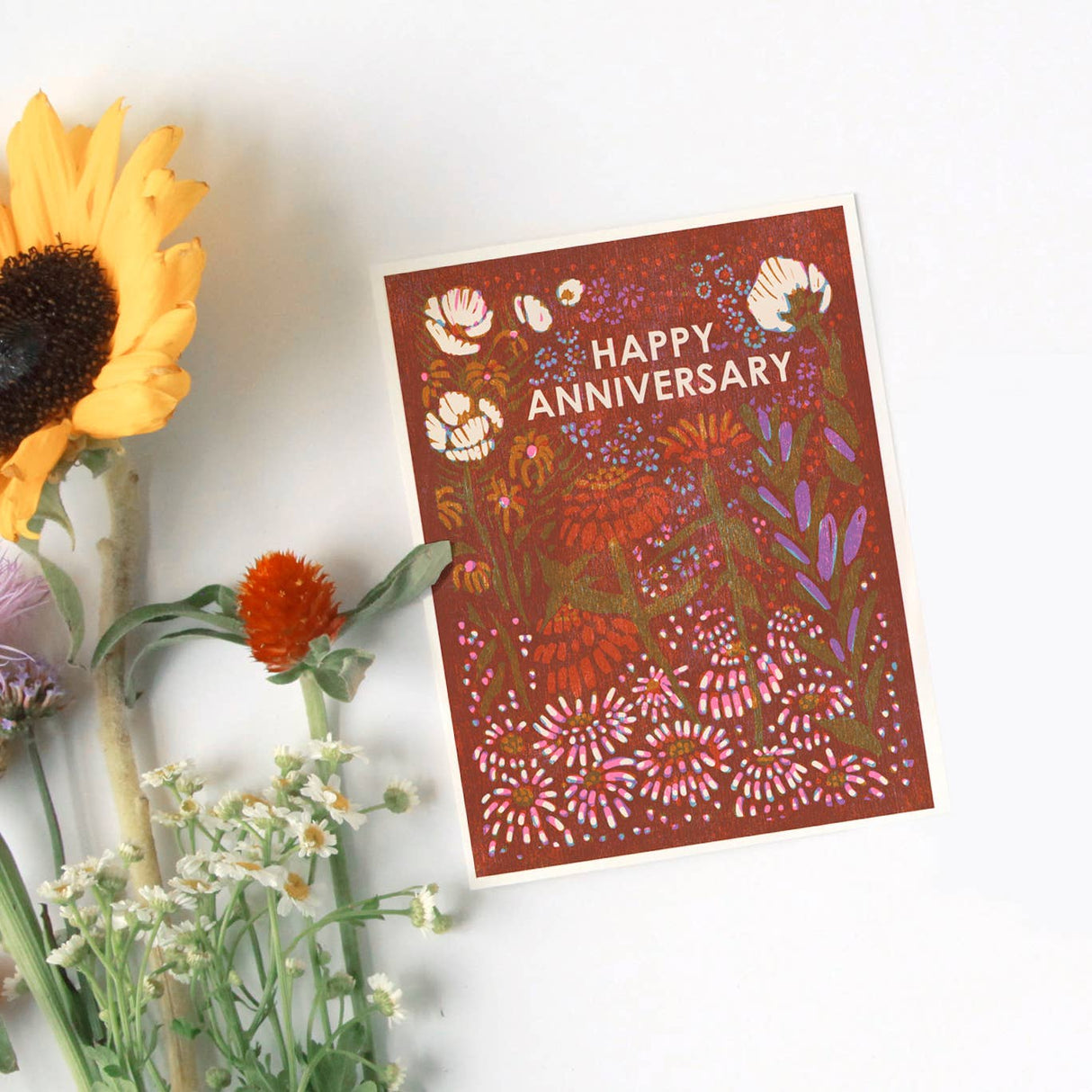 Happy Anniversary Letterpress Card