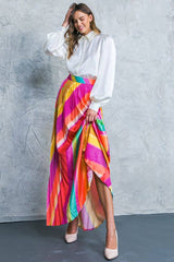 Fuchsia + Marigold Maxi Skirt