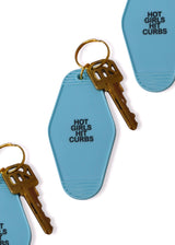 Hot Girls Hit Curbs Motel Keychain