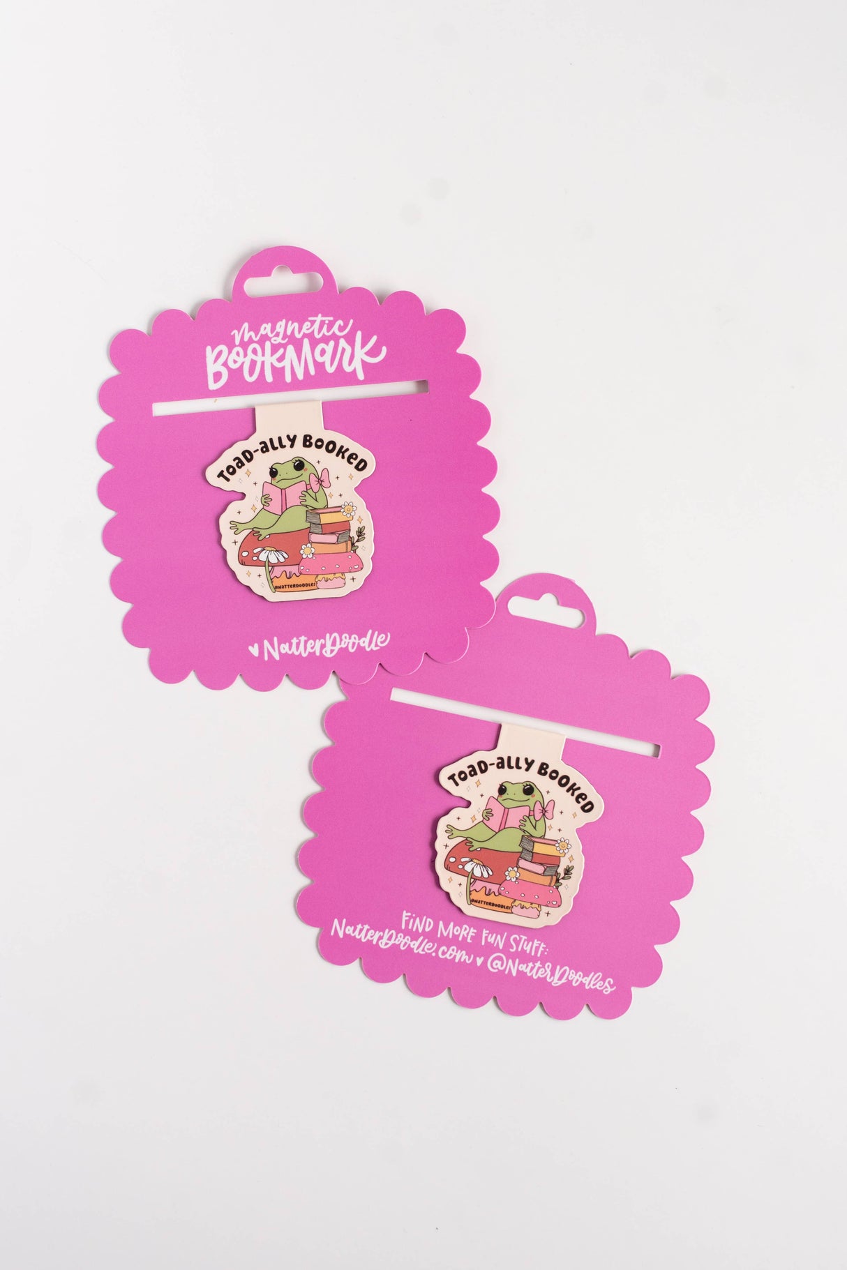 Toad-ally Booked Magnetic Bookmark