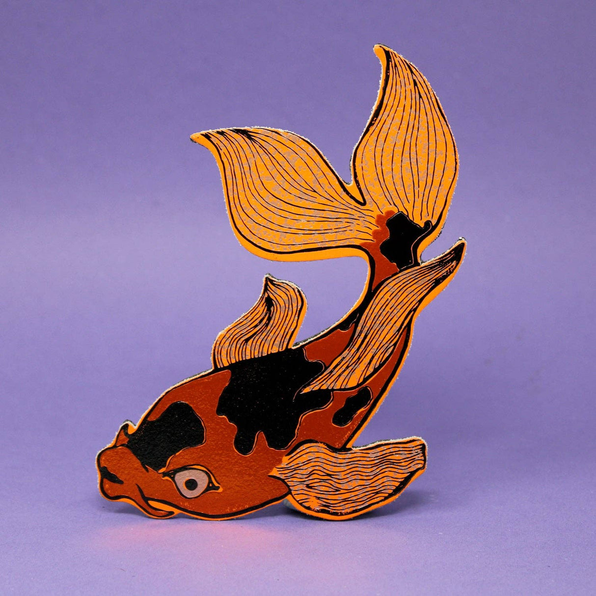 Leather Fish Magnet