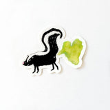 Skunk Heart Vinyl Sticker
