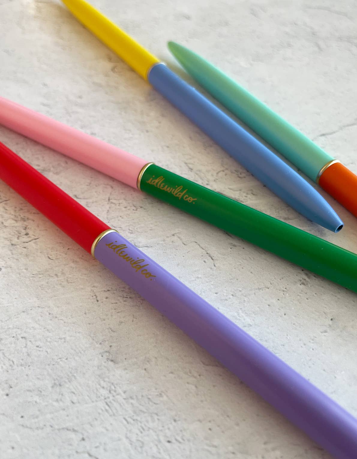 Classic Rainbow Duo-Tone Slim Pens Set of Four