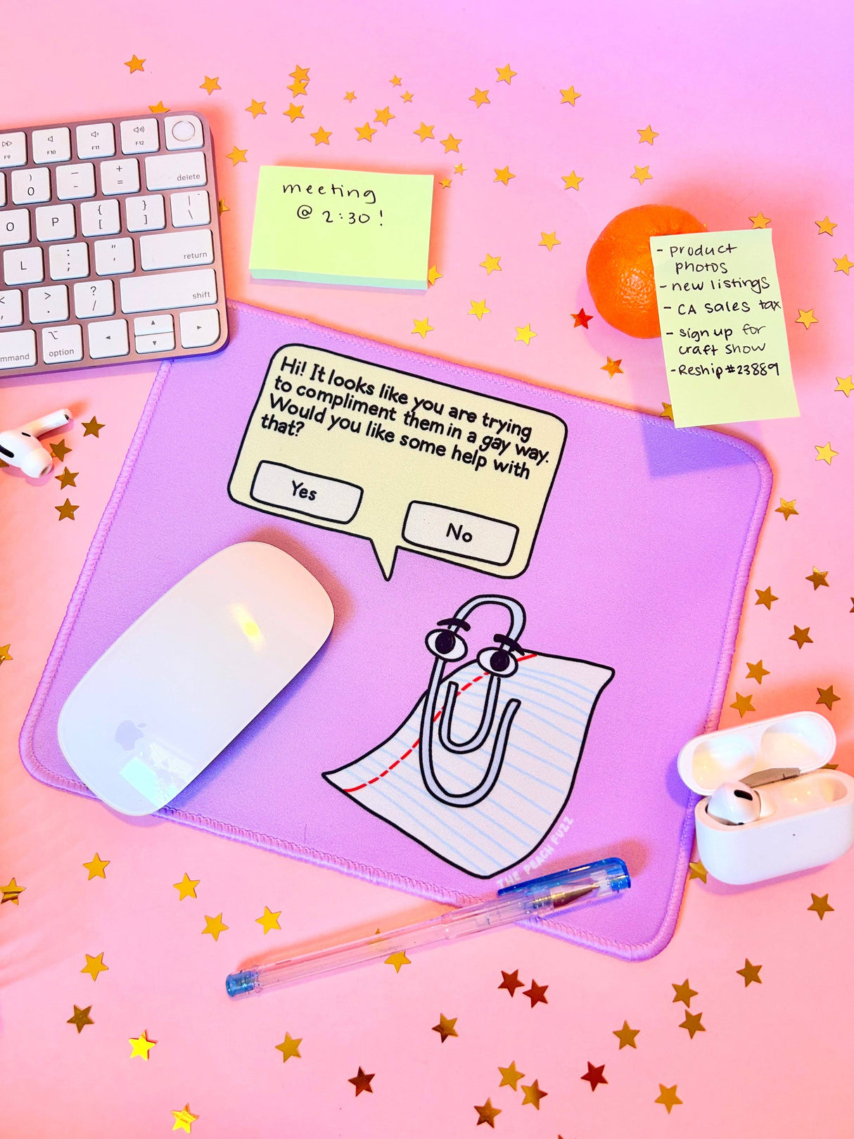 Gay Clippy Mousepad