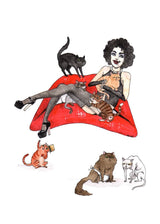 Rocky Hairball Picture Show - Rocky Horror with Cats Print