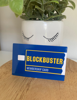 Blockbuster Credit Card Sticker