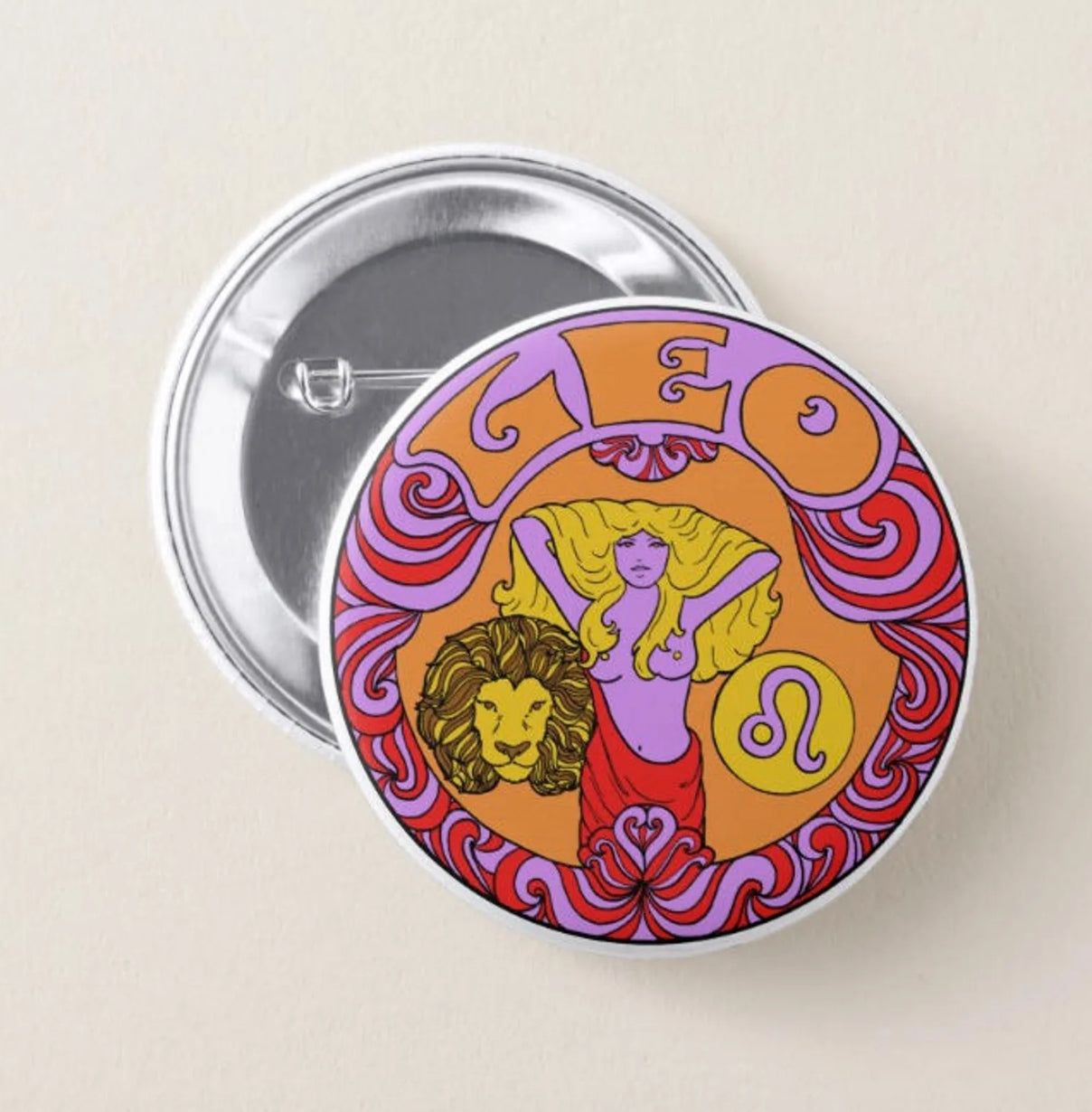 Zodiac Pinback Button