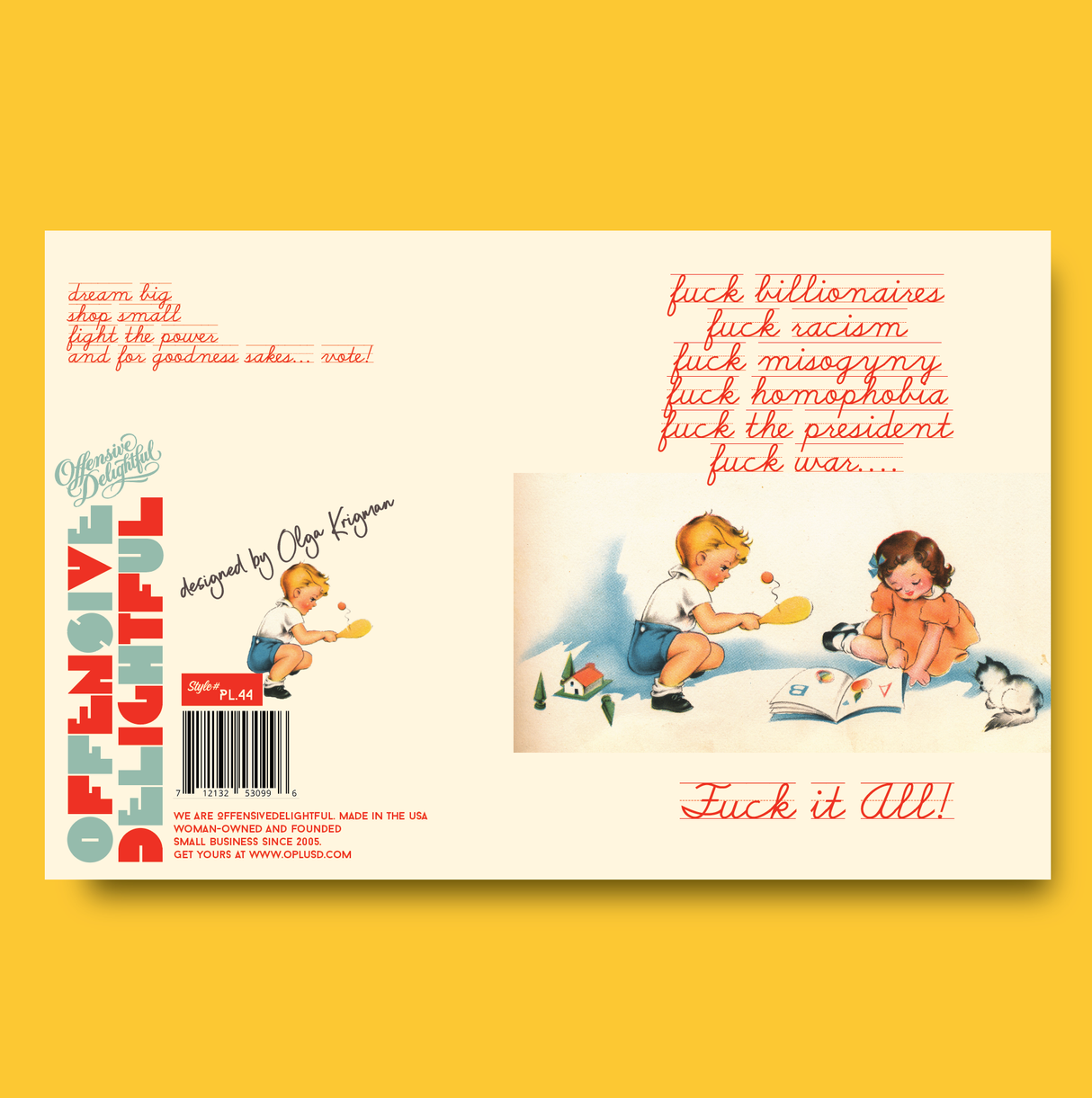 Kids Play Political Greeting Card