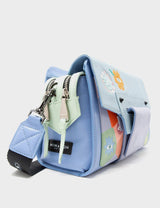 Cael Reversible Vista Blue Shoulder Bag - Camo Dreams Design