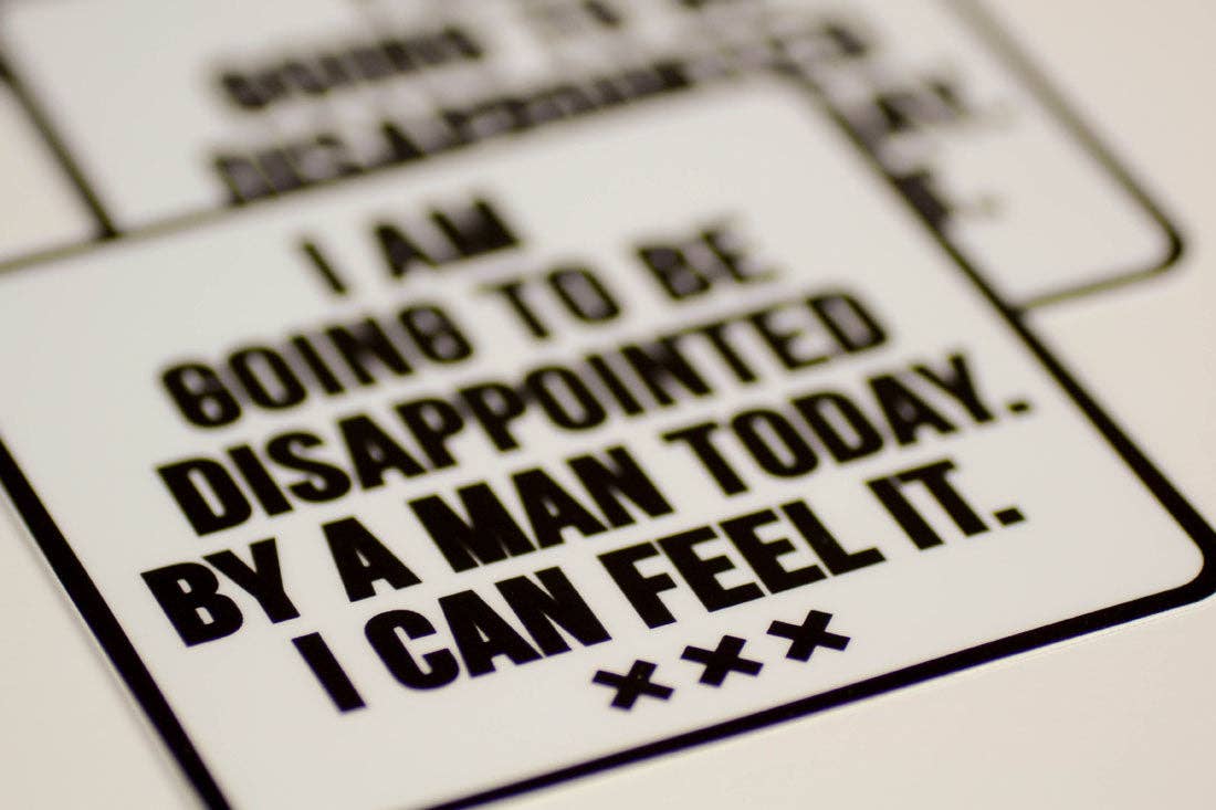 Disappointed By A Man Sticker