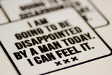 Disappointed By A Man Sticker