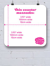 I'm So Hungover Art Coaster