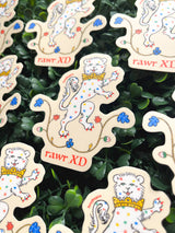 Rawr XD Medieval Lion Sticker