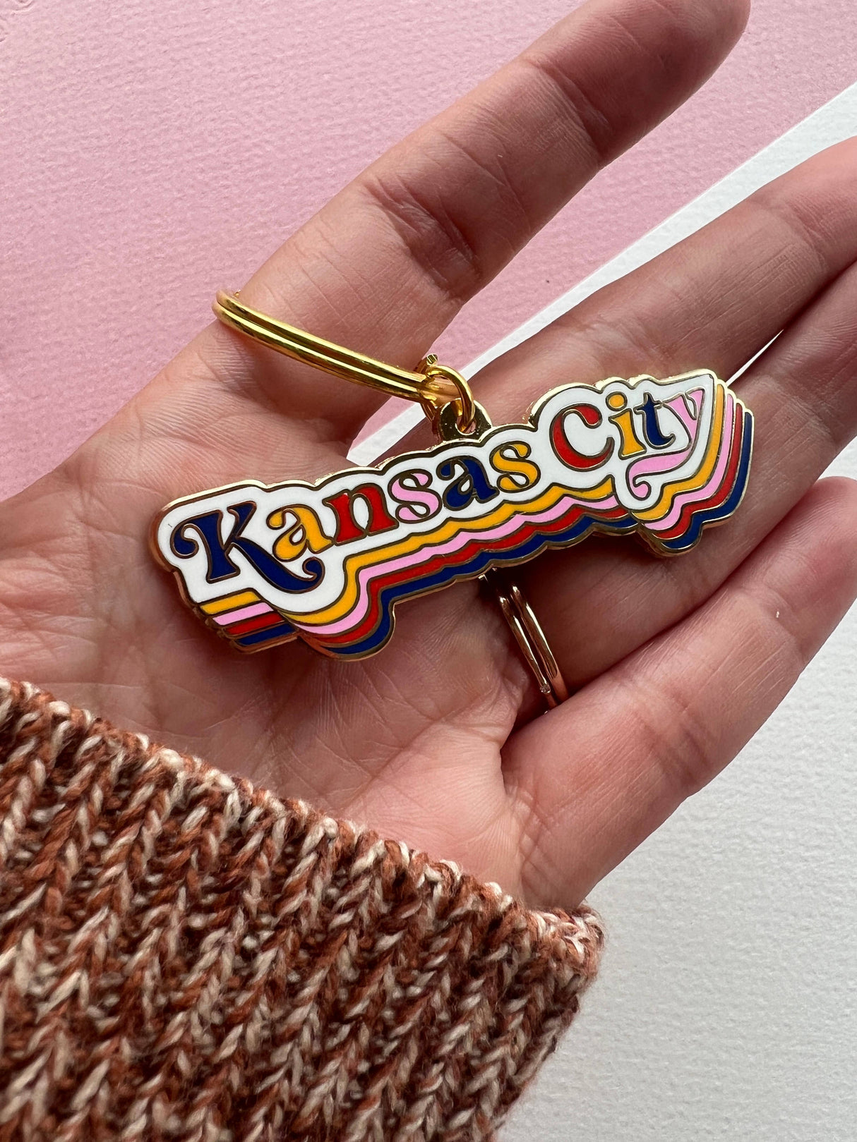 Kansas City Hard Enamel Keychain