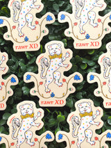 Rawr XD Medieval Lion Sticker