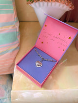 Soft Heart Chain Necklace: Silver / Large