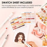 Dual-Tip Skin Tone Alcohol-Based Marker - Set of 36