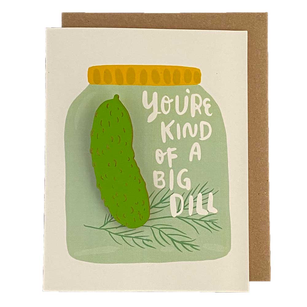 Big Dill Pickle  Magnet w/ Card