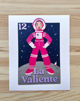 La Valiente, Loteria-Inspired Photo Print of Paper Art