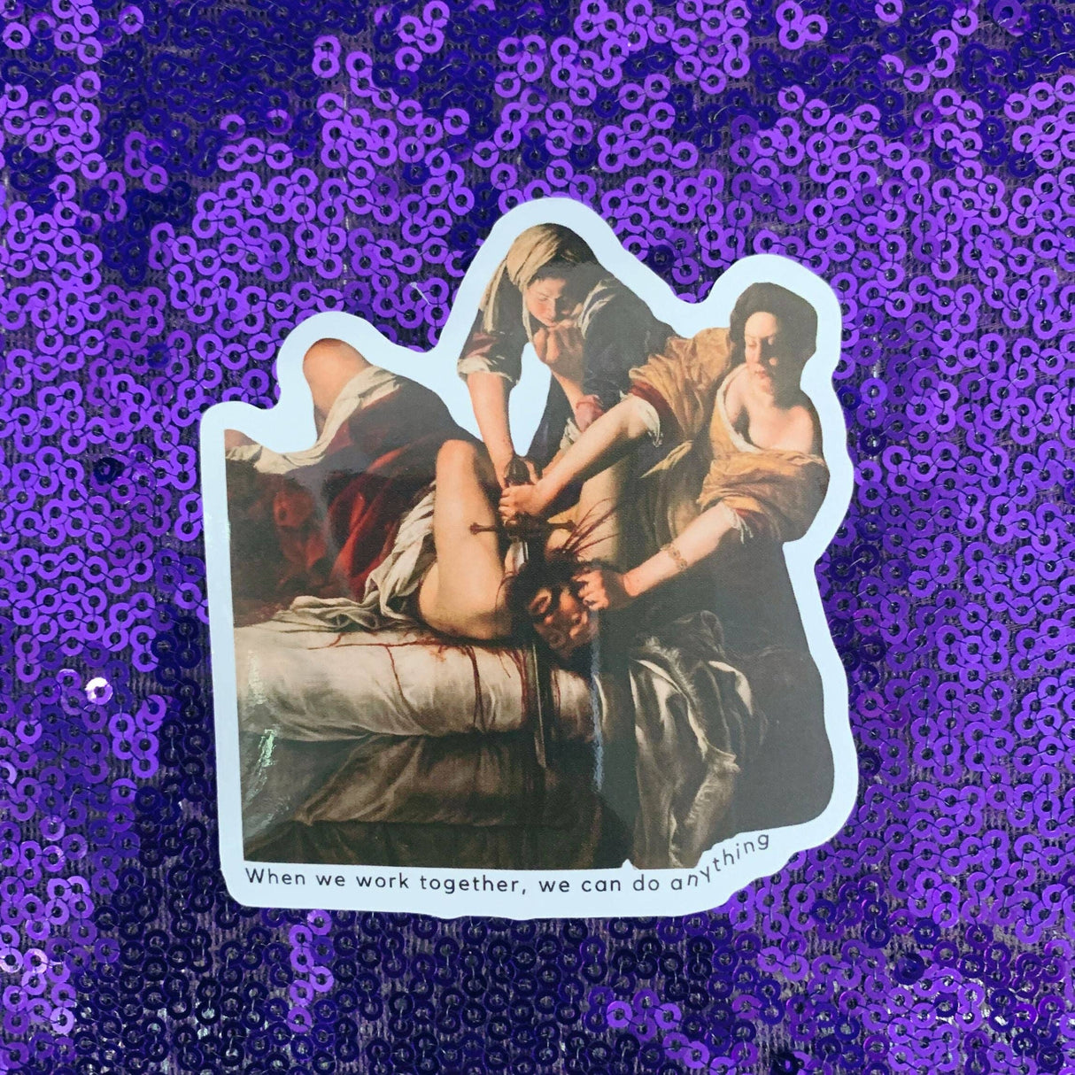 Besties Doing a Nice Beheading Sticker