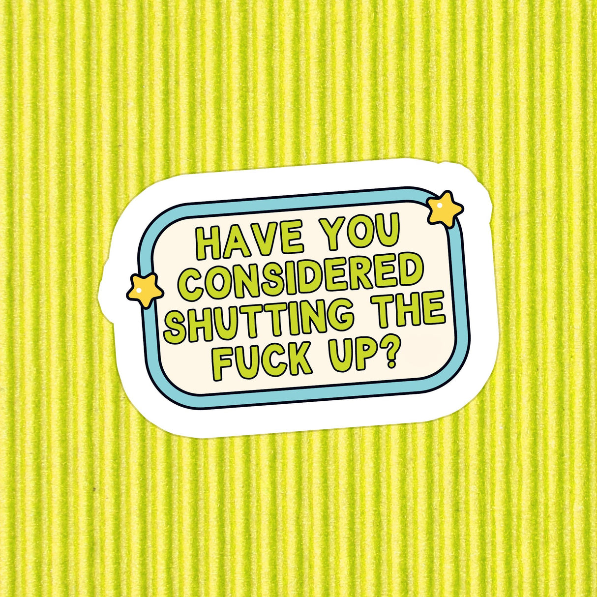 Relatable Funny Dark Humor Waterproof Vinyl Sticker