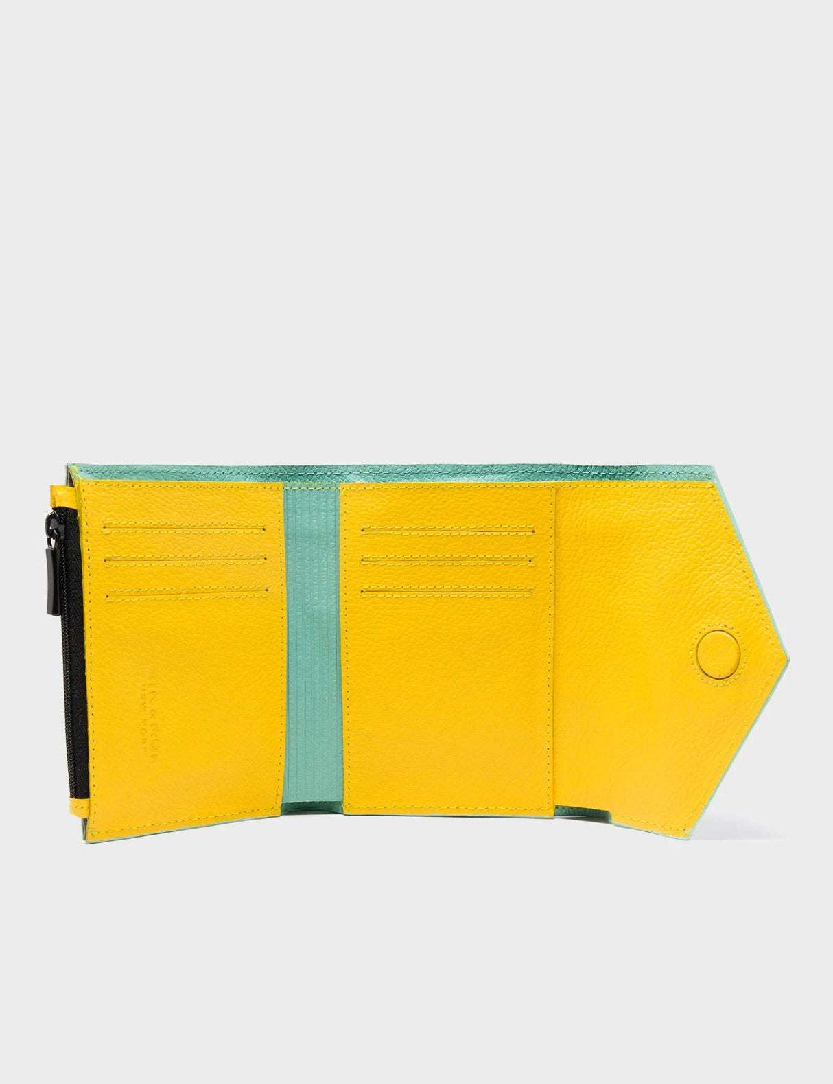 Fiona Moonwalk Gray Leather Wallet - Pigeonista Design
