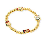 Kansas City Gold Beaded Bracelet