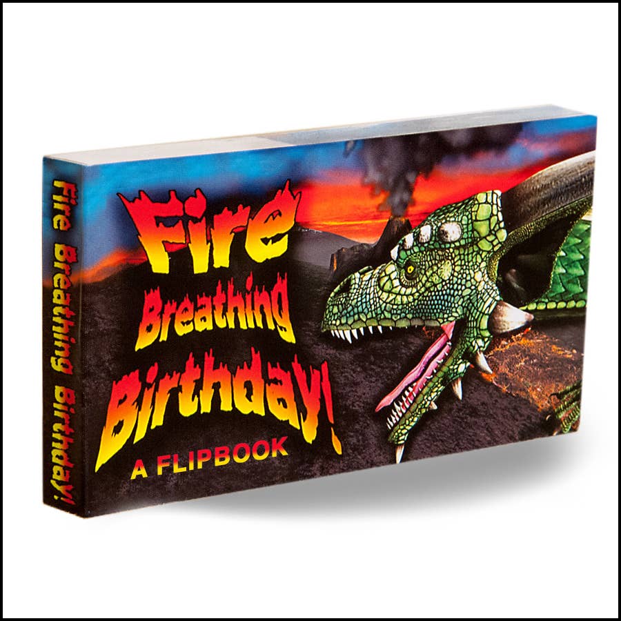 Fire-Breathing Dragon Birthday Greeting Flipbook