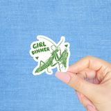Girl Dinner Sticker