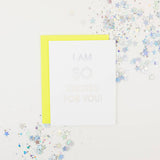 So Excited For You Holo Greeting Card