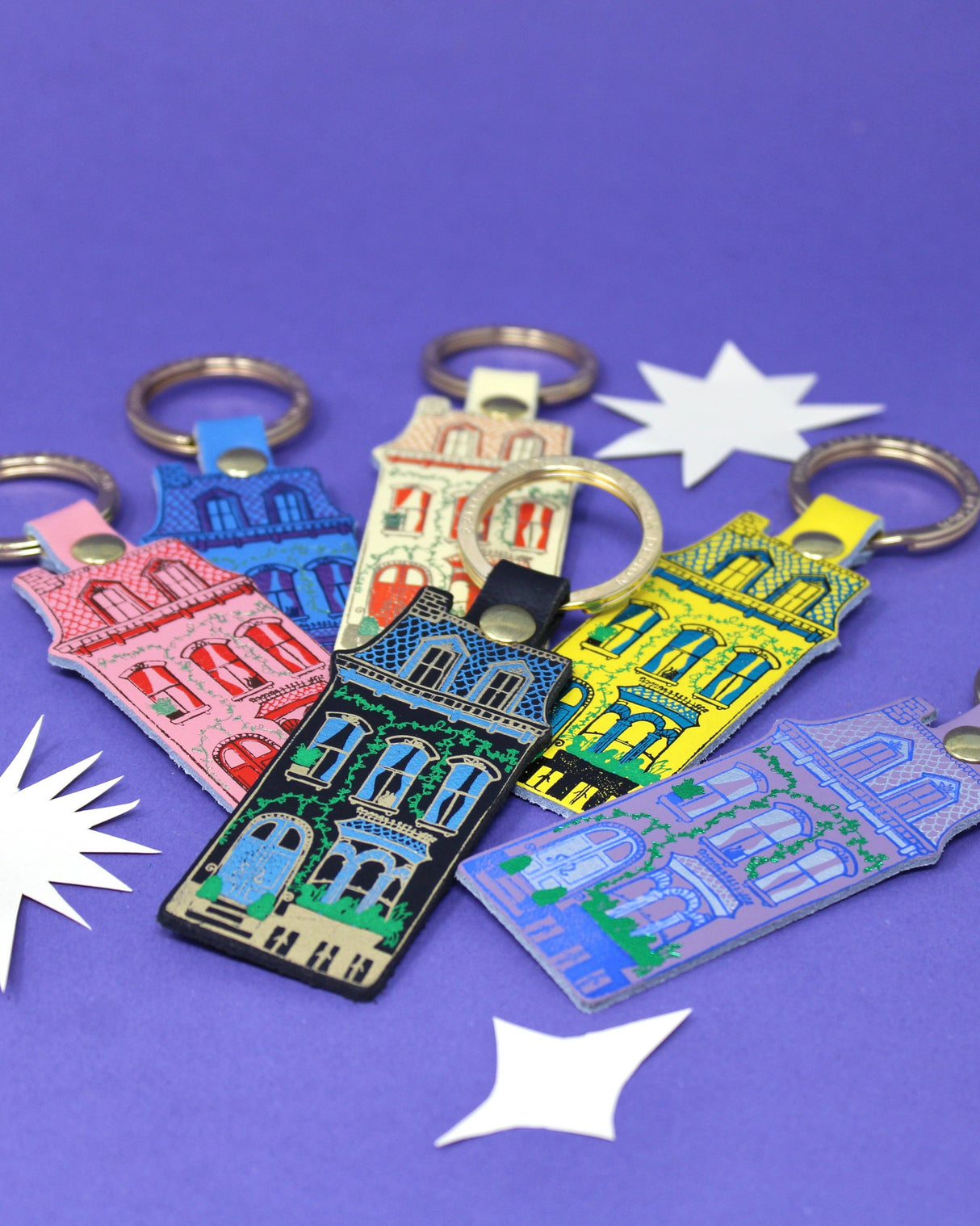 Leather Dolls House Key Fob