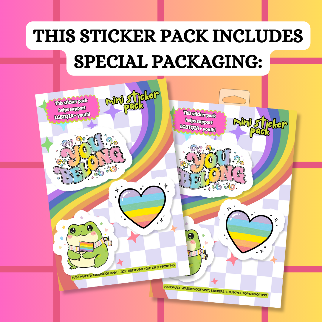 LGBTQIA+ Pride Charity Waterproof Vinyl Sticker Pack